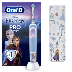 Oral-B elektrický zubní kartáček Pro Kids Ledové Království + cestovní pouzdro