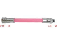 JTLine hadice LP k automatice, flexibilní, růžová, opletená, 68cm / 27"