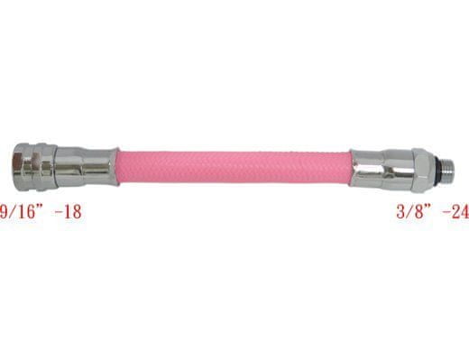 JTLine hadice LP k automatice, flexibilní, růžová, opletená, 91cm / 36"