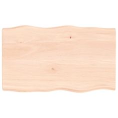 Greatstore Stolní deska 100 x 60 x 4 cm neošetřené masivní dubové dřevo