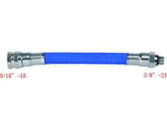 JTLine hadice LP k automatice, flexibilní, modrá, opletená, 68cm / 27"