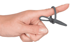 PENISPLUG Silikonový kolík do penisu s kroužkem za žalud (8 mm)