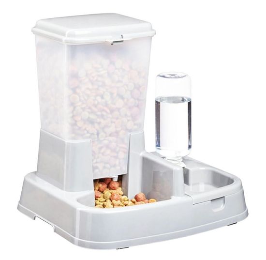 Kaxl Automatický dávkovač krmiva a vody 2v1 pro domácí zvířata