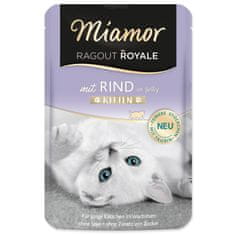 Finnern Kapsička MIAMOR Ragout Royale Kitten hovězí v želé, 100 g