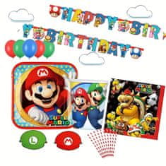 MojeParty Super Mario - Party set s balónky ZDARMA - pro 8 osob