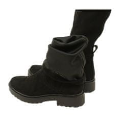 Caprice Dámské strečové boty Black velikost 37