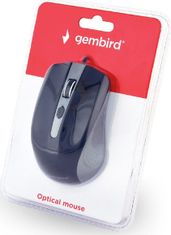 Gembird Gembird MUS-4B-01-GB/Cestovní/Optická/Drátová USB/Černá-stříbrná