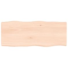 Greatstore Stolní deska 100 x 40 x 6 cm neošetřené masivní dubové dřevo