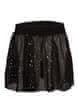 Dětská sukně s glitry-černá 152-164