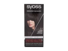Syoss 50ml permanent coloration, 2-1 black-brown