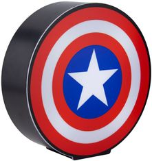 CurePink Stolní dekorativní lampa Marvel|Captain America: Štít Kapitána Ameriky (výška 16 cm)