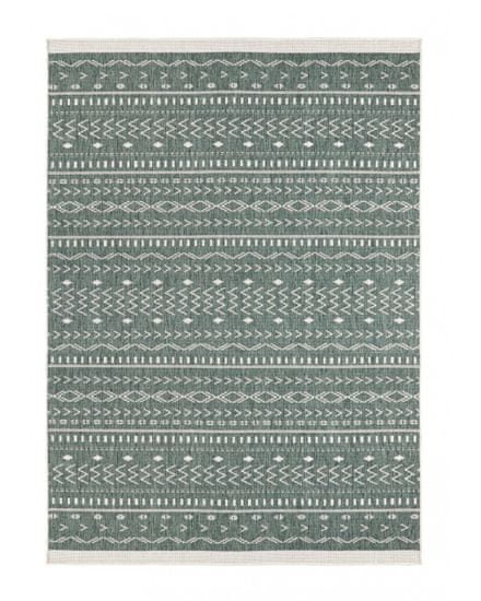NORTHRUGS AKCE: 80x350 cm Kusový koberec Twin Supreme 103440 Kuba green creme – na ven i na doma