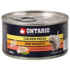 Ontario Konzerva kuřecí kousky a nugetky 200 g