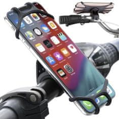 HADEX Silikonový držák na kolo na telefon černý