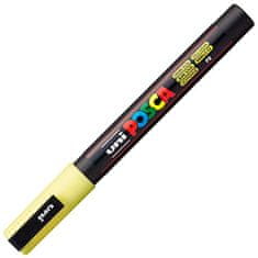 Uni-ball Posca akrylový popisovač PC-3M, 0,9 - 1,3 mm, pastelově žlutá (tenký kulatý hrot)