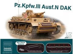 Dragon Pz.Kpfw.III Ausf.N DAK w/Neo Track, Model Kit tank 7634, 1/72