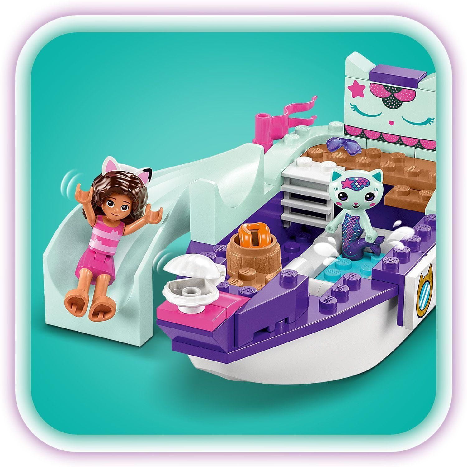 LEGO Gabby's Dollhouse 10786 Gábi a Rybočka na luxusní lodi
