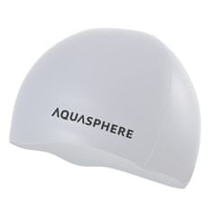 Aqua Sphere plavecká čepice PLAIN SILICONE CAP - bílá/černá