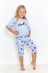TARO Dívčí pyžamo Taro 2903 kr/r Chloe 104-116 L23 modrá 104