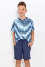 TARO Chlapecké pyžamo pro starší Noah modré s pruhy modrá 146