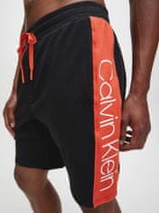 Calvin Klein Pánské pyžamové šortky NM1800-001 černočervená - Calvin Klein černo-červená XL