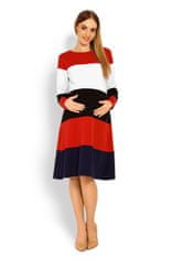 PeKaBoo Dámské šaty model 114520 - PeeKaBoo červená-bílá-granátová L/XL