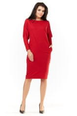 Awama Dámské šaty model 109818 červené - Awama UNI