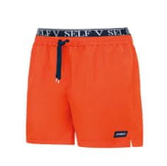Self Pánské plavky SM25-26 Summer Shorts neonově oranžové - Self M
