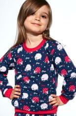 Cornette Dívčí pyžamo Cornette Kids Girl 032/168 Meadow 86-128 tmavě modrá 110-116
