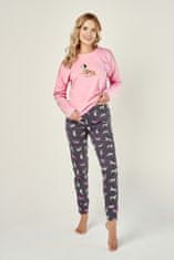 TARO Dámské pyžamo 2986 RUBY Candy Pink XL