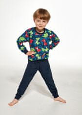 Cornette Chlapecké pyžamo Cornette Kids Boy 286/144 Dino 2 dł/r 86-128 džínovina 122-128