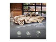 UGEARS 3d dřevěné mechanické puzzle auto winged sports coupe
