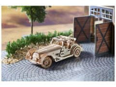 UGEARS 3d dřevěné mechanické puzzle sportovní auto rapid