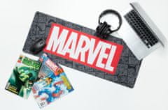 CurePink Herní podložka na stůl Marvel: Logo (80 x 40 cm)