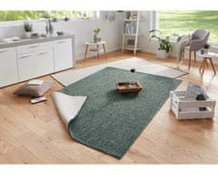NORTHRUGS Kusový koberec Twin-Wendeteppiche 103095 grün creme – na ven i na doma 80x150