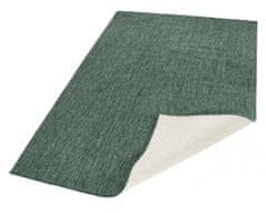 NORTHRUGS Kusový koberec Twin-Wendeteppiche 103095 grün creme – na ven i na doma 80x150