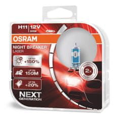 Osram Halogenová žárovka Osram H11 12V 55W PGJ19-2 NIGHT BREAKER SILVER+100% / 2ks