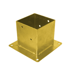 DOMAX PSP 160 Patka sloupku ZNZ 161x161x200x2,5 žlutý zinek