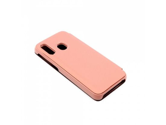 Bomba Zrcadlový silikonový otevírací obal pro Samsung - růžový Model: Galaxy A40