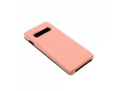 Bomba Zrcadlový silikonový otevírací obal pro Samsung - růžový Model: Galaxy S10