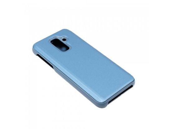 Bomba Zrcadlový silikonový otevírací obal pro Samsung - modrý Model: Galaxy A6 Plus (2018)