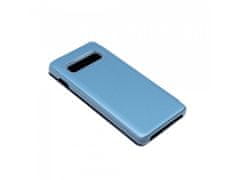 Bomba Zrcadlový silikonový otevírací obal pro Samsung - modrý Model: Galaxy S10