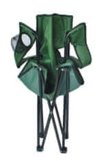 Kempingová židle skládací - rybářské křesílko, barva zelená MALATEC