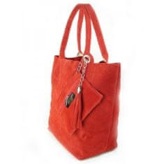 Vera Pelle Kabelky každodenní červené Zamsz XL A4 Shopper Bag