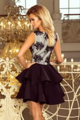 Numoco Dámské šaty krajkové 200-3-XL - Černé XL