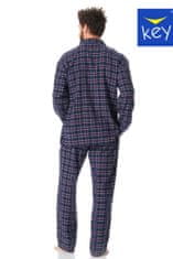 Key Pánské pyžamo MNS 414 B23 3XL-4XL tmavě modrá 4XL