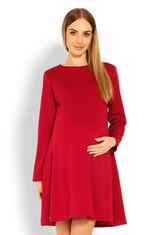 PeKaBoo Dámské těhotenské šaty 1359 Červená - PeeKaBoo červená L/XL