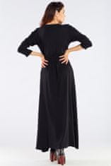 Awama Dámské šaty A454 Černá - Awama černá S