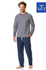 Key Pánské pyžamo MNS 384 B22 tmavě modrá XXL