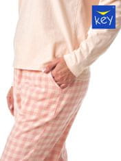 Key Dámské pyžamo Key LNS 447 B22 dł/r S-XL broskev XL